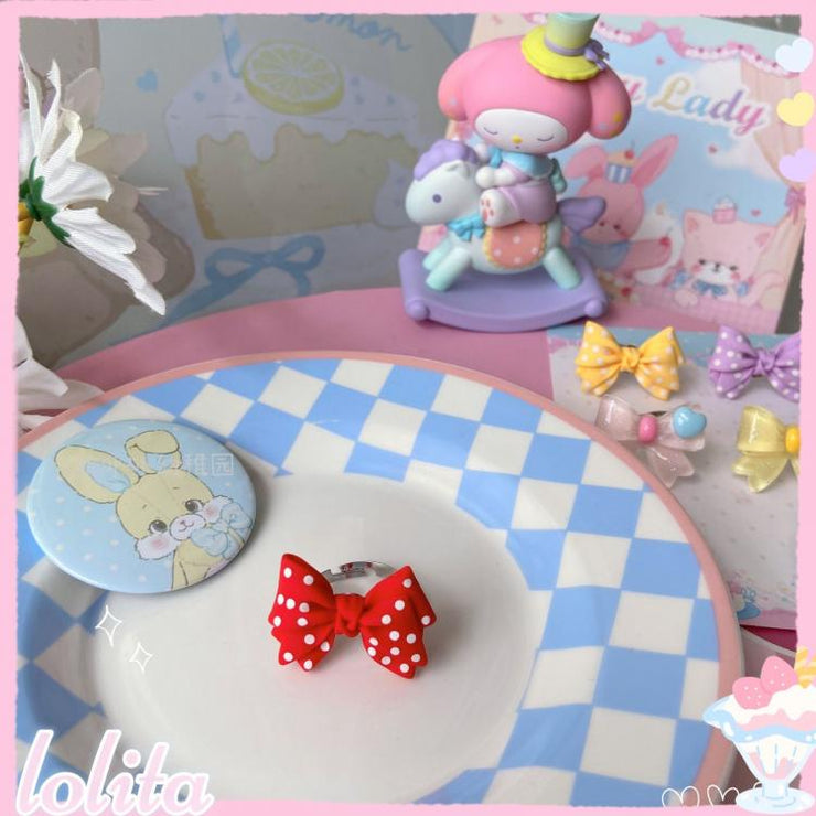 Sweet Bow-shaped Lolita Ring