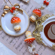 6 Options Handmade Sweet Mushroom Necklace