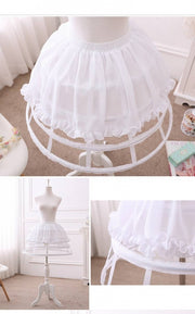 45cm 4 Layers Birdcage Fish-bone Petticoat