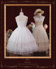 Dream Bouquet Sweetheart Neckline Tiered Skirt and Ruffle Trim Lolita JSK