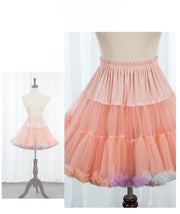 45cm Rainbow Colors Clouds Hemline Petticoat