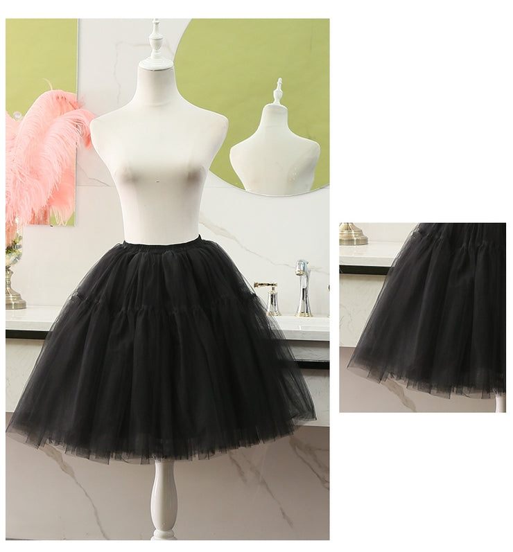 55cm Four Layers Tulle A-line Petticoat