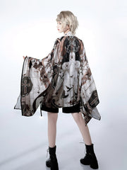 Night Command Cross Print Outerwear