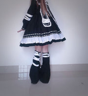 Clearance - Bust for 94cm Bandage Doll Bunny Ears Sailor Collar Gothic One Piece Halloween Dress