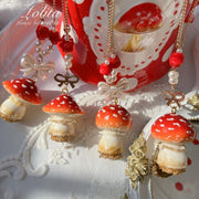 6 Options Handmade Sweet Mushroom Necklace