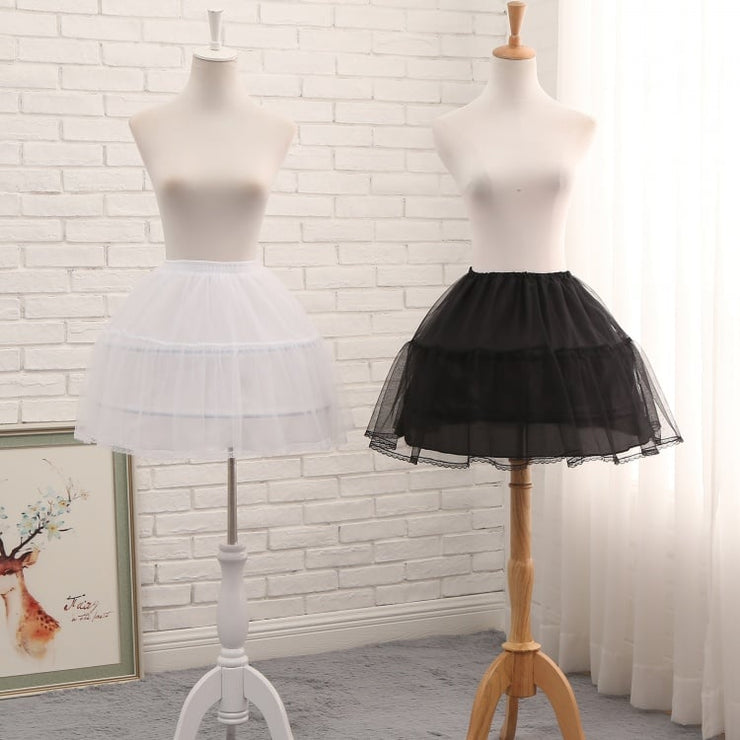 45cm Lace Trimmed Adjustable Diameter Fish-bone Petticoat