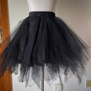 Black 45CM Asymmetrical A-line Shaped Petticoat