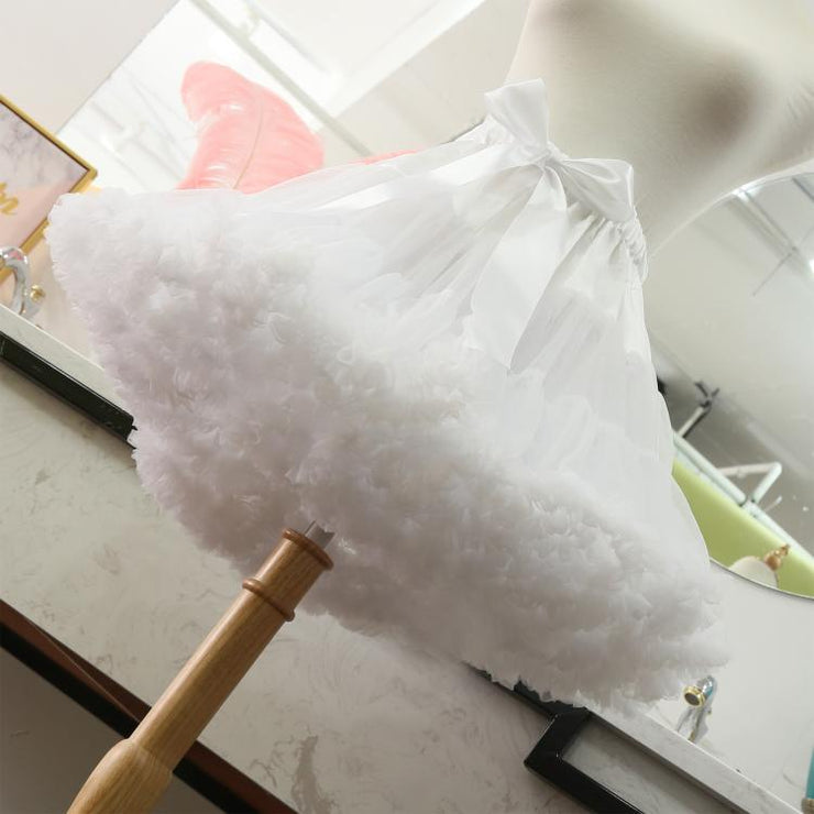 45cm Ruffles Clouds Hemline Bowknot Petticoat