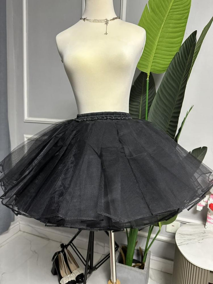 35CM Black Fish-bone Petticoat