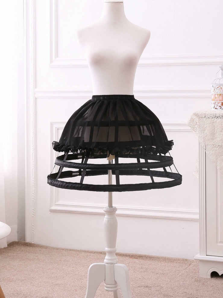 45cm 4 Layers Birdcage Fish-bone Petticoat