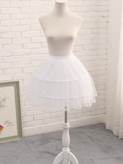 45cm Lace Trimmed Adjustable Diameter Fish-bone Petticoat