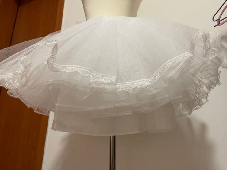 35CM White Tulle Puffy Petticoat