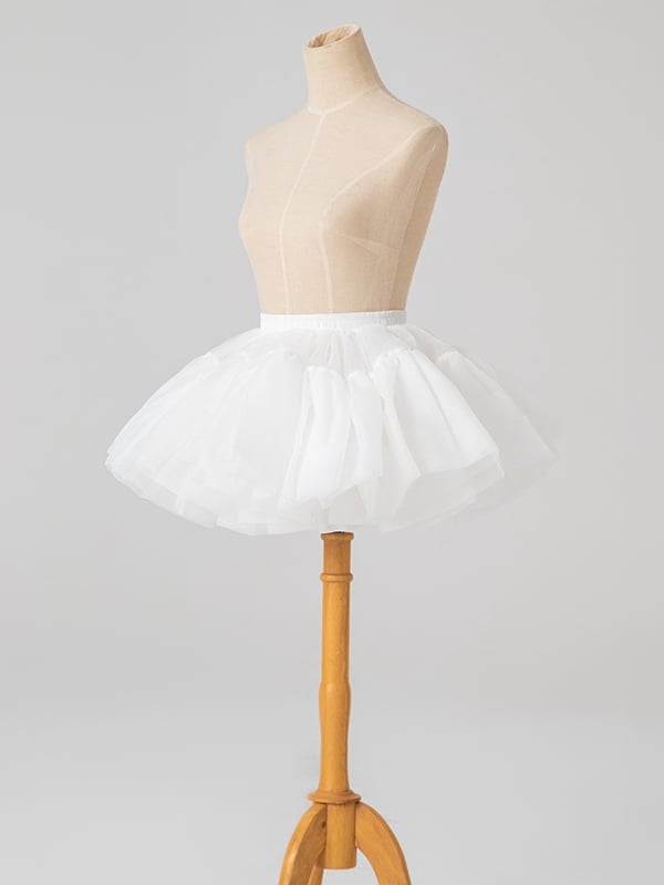 35cm White Puffy Lined Petticoat