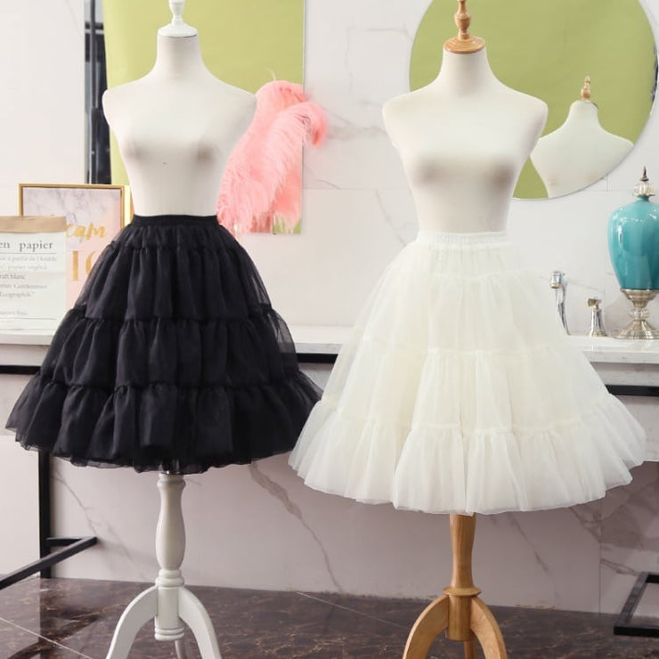 58cm Cotton Lined Daily A-line Petticoat