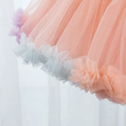 45cm Rainbow Colors Clouds Hemline Petticoat