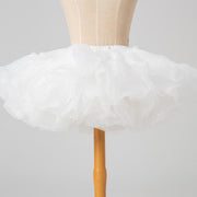 35cm White Super Puffy Lined Petticoat Layered Tutu Skirt