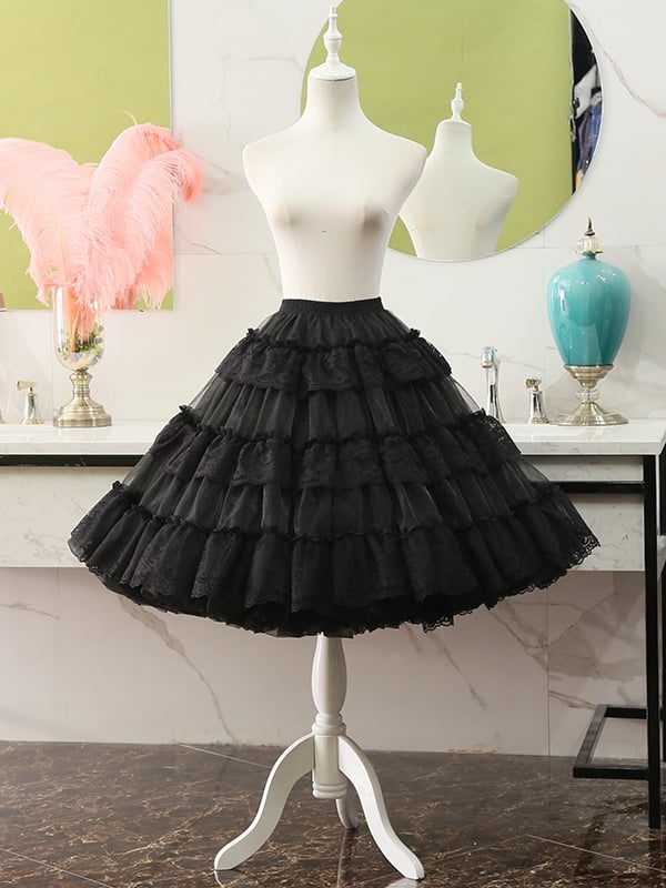 65cm Tiered Lace Tulle Lolita Petticoat