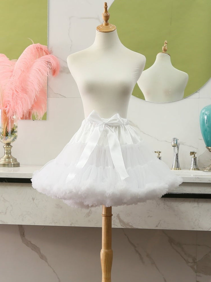 45cm Ruffles Clouds Hemline Bowknot Petticoat