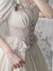 The Thorn Birds Color Beige Boned Corset