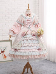 Gorgeous Bowknot Lace Removable Fishbone Hime Princess Petticoat